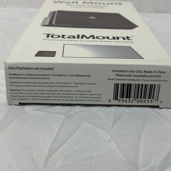 Total Mount Wall Mounting System for Sony PlayStation 4 Slim - NEW - Picture 4 of 7